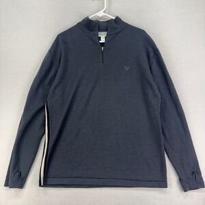 Meister‎ Merino 1/4 Zip Mens XL Grey Long Sleeve Wool Pullover Base Layer Tee